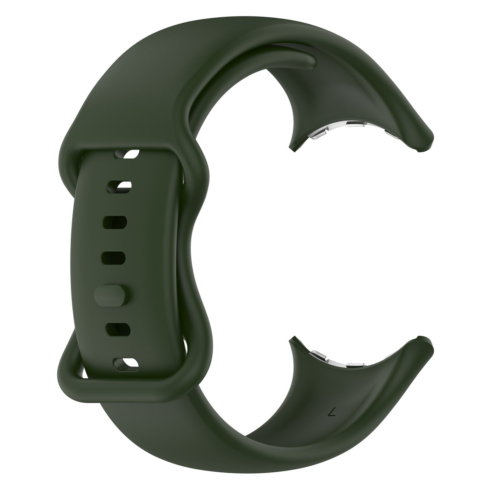 Google Pixel Watch 4 - 45mm Silicone Classic Strap (Dark Green)