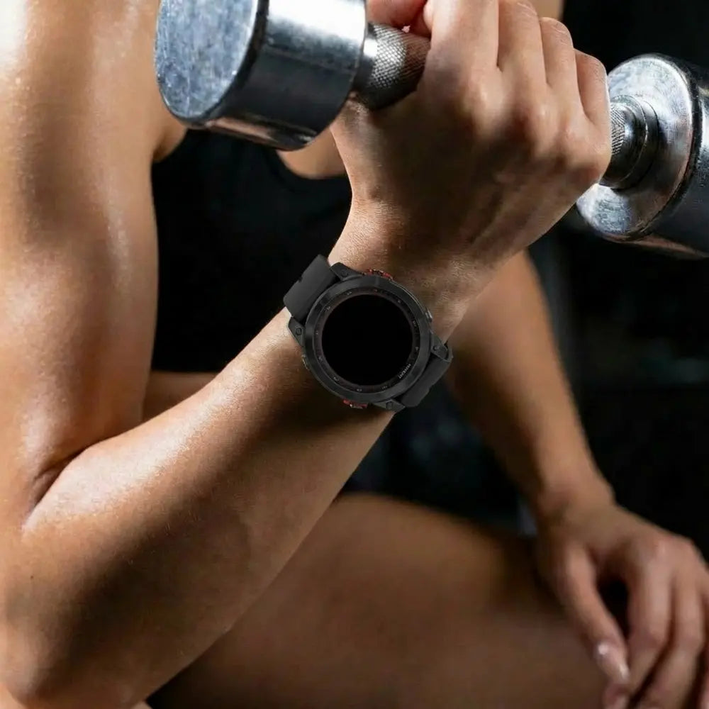 Garmin Fenix 7 D-Buckle Silicone Strap (Black)