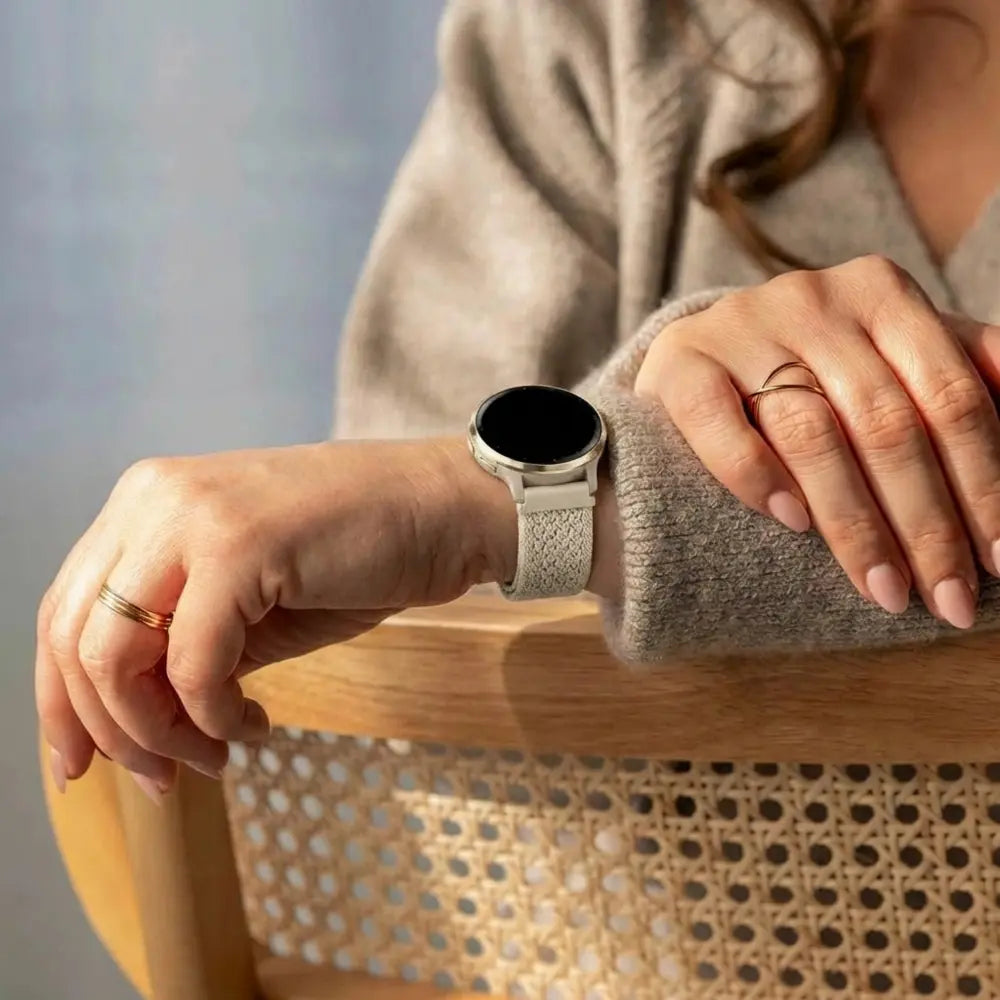 Bandz Garmin Venu 3s vintage nylon band (sterrenlicht)