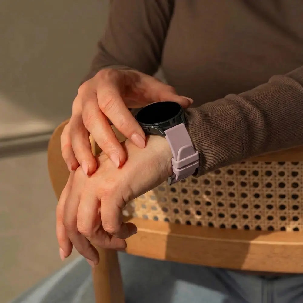 Bandz Garmin Vivomove 3s Silicone Strap 'Classic' (Lavender)