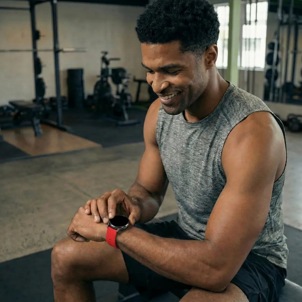 Bandz Garmin Vivoactive 4s Silicone Strap 'Deluxe' (Red)