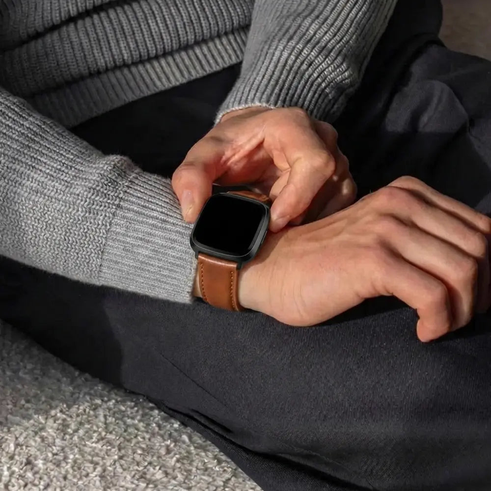 Fitbit Versa Leather Strap (Brown)