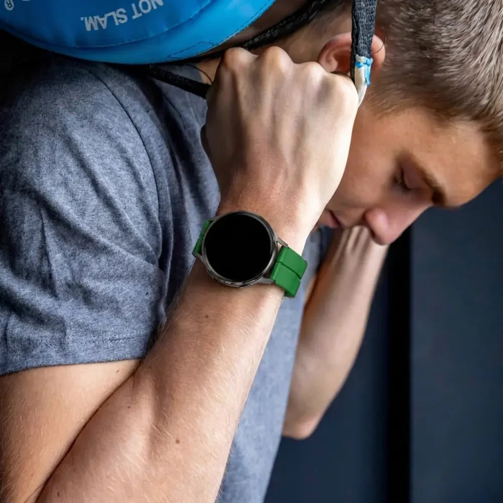 Bandz Garmin Forerunner 245 Silicone Strap with D-Buckle (Green)