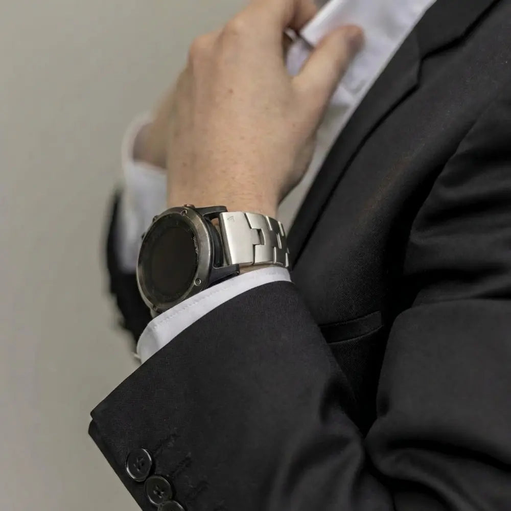 Garmin MARQ Titanium Strap (Silver)