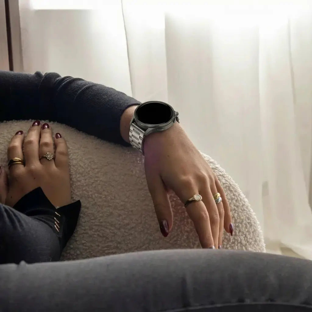 Bandz Garmin Forerunner 265s Steel Strap 'Classic' (Starlight)