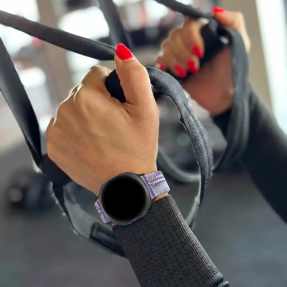Bandz Samsung Galaxy Watch 8 - 40mm Magnetic Braided Strap (Purple Mix)