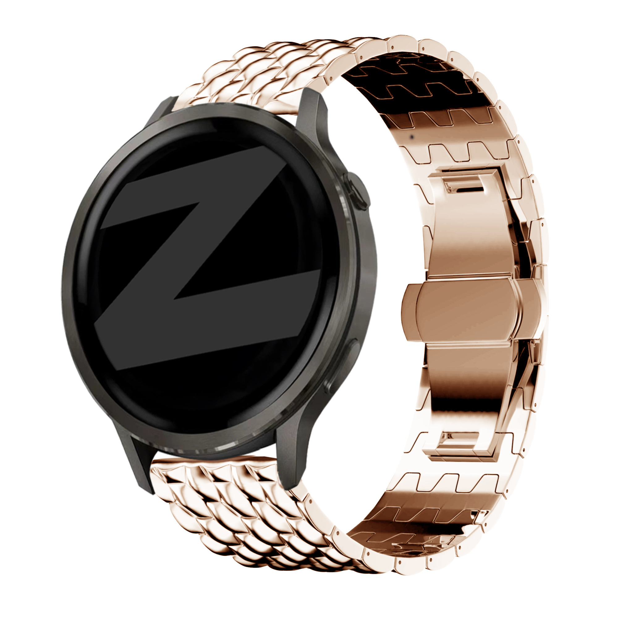 Bandz Garmin Bounce 2 Steel Strap 'Dragon' (Rose Gold)