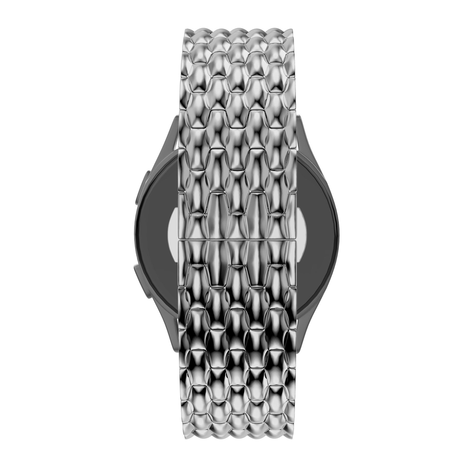 Bandz Garmin Vivomove Style Steel Strap 'Dragon' (Silver)