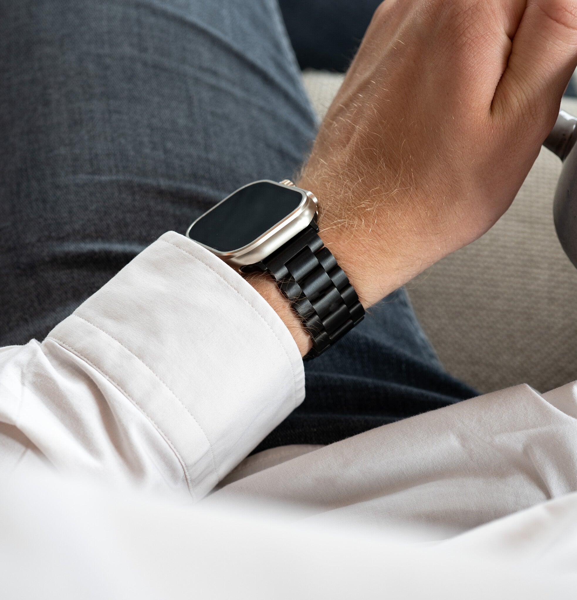 Apple Watch Steel Strap (Dark Grey)