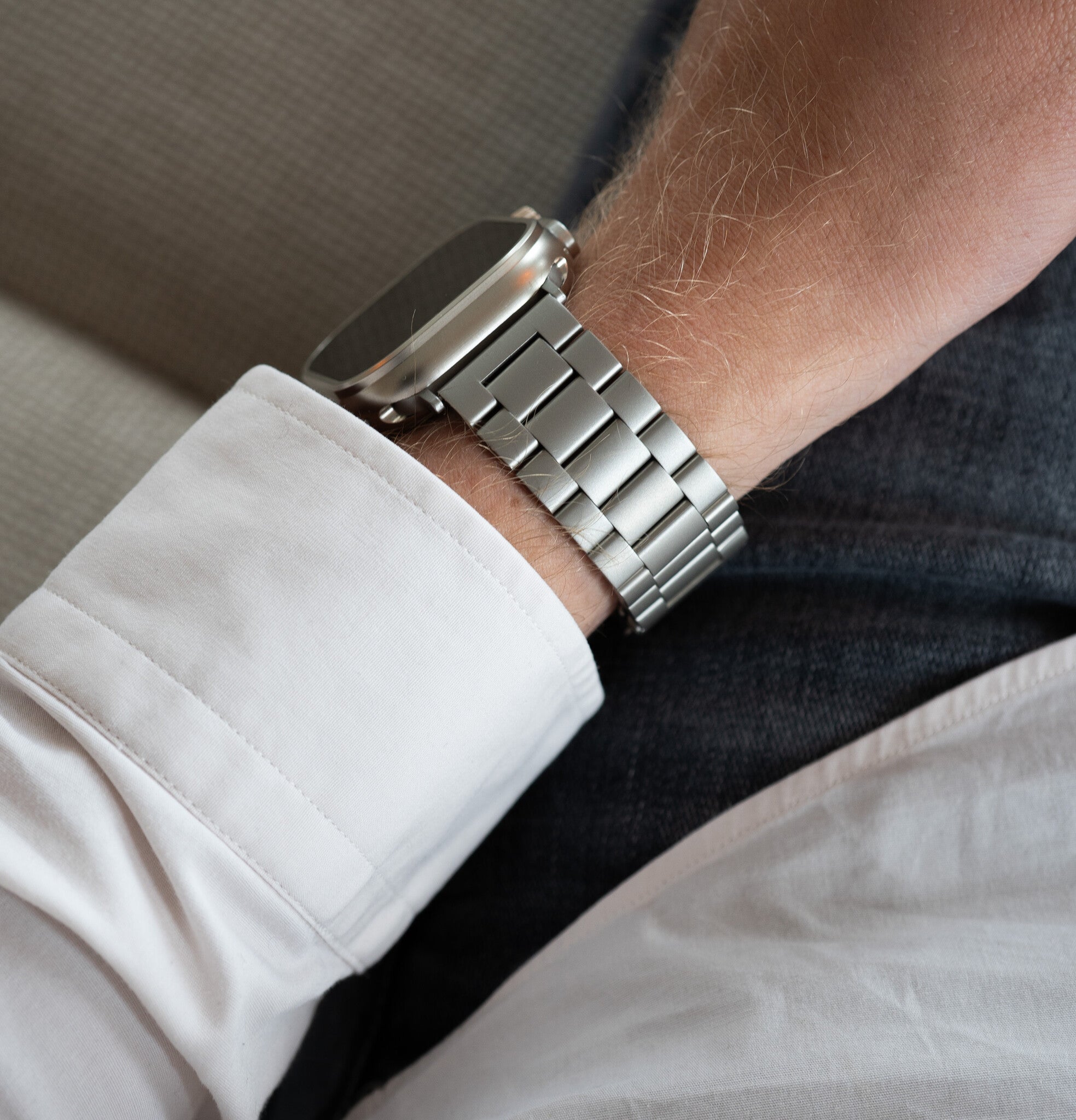 Apple Watch Steel Strap (Titanium)