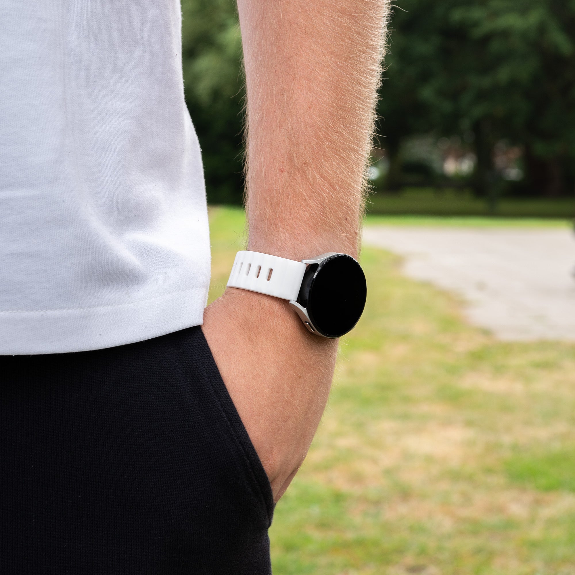 Coros Pace 2 Outdoor Silicone Strap (White)