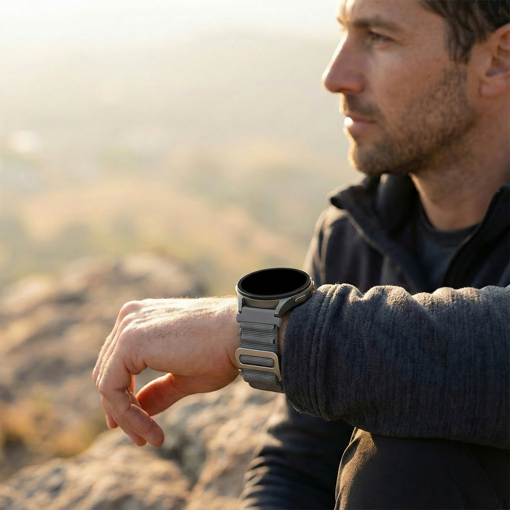 Bandz Polar Grit X Alpine Nylon Strap (Grey)