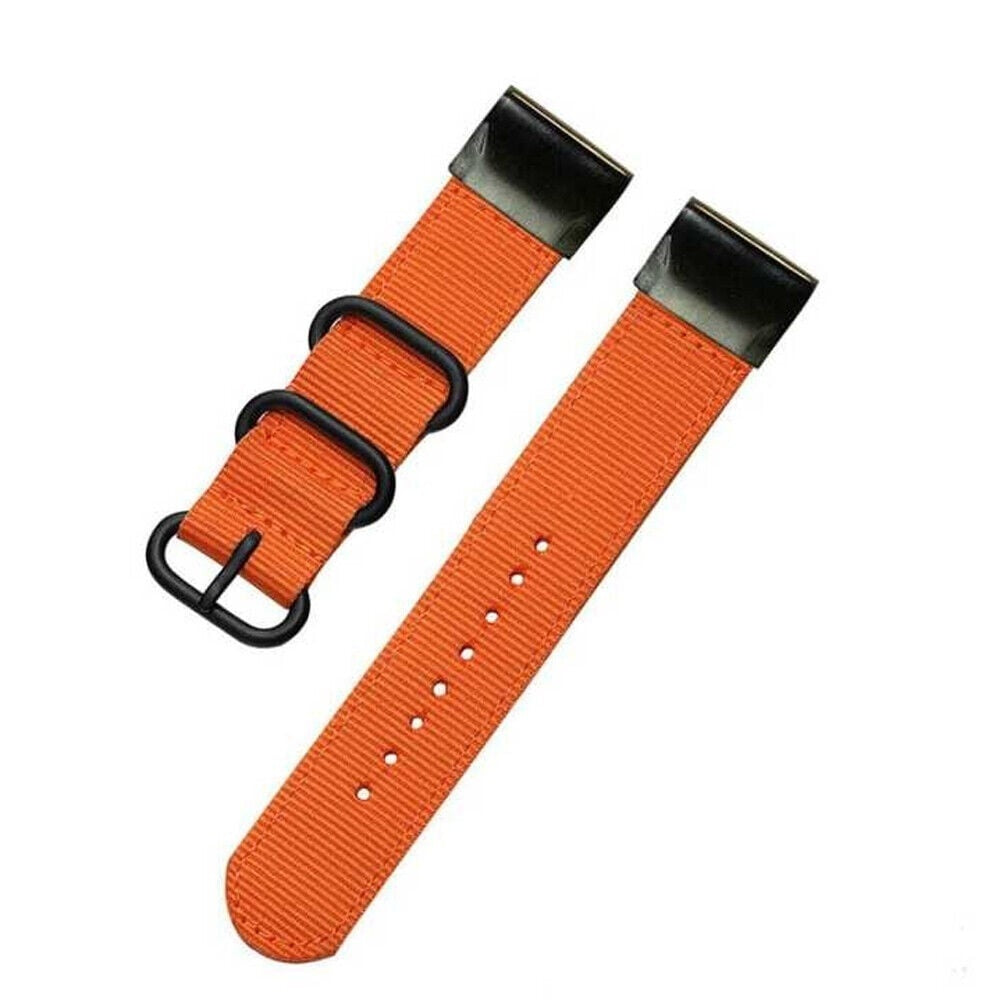 Garmin MARQ Nylon Buckle Strap (Orange)