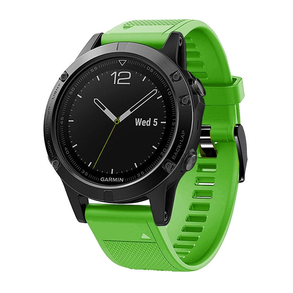 Garmin Quatix 5 6 7 Silicone Strap Green