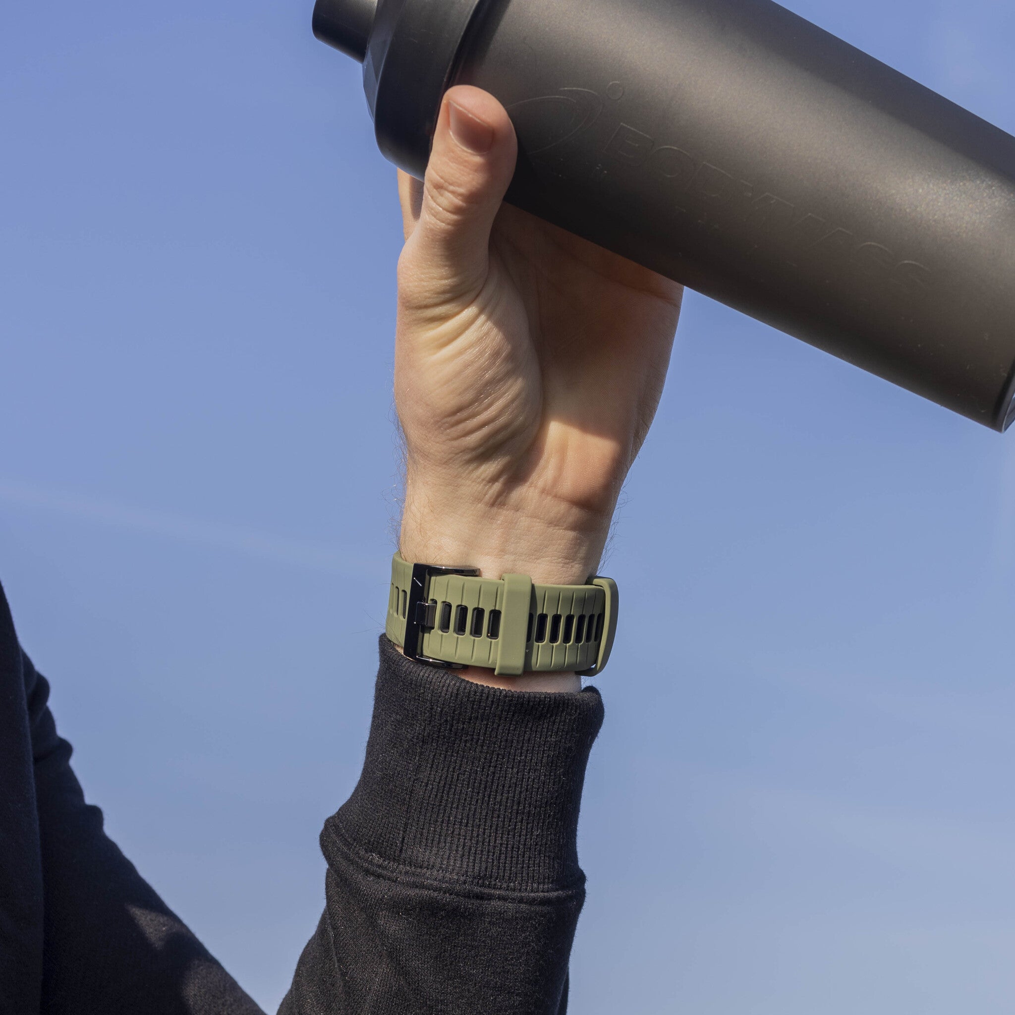 Garmin Quatix 8 - 51mm Sport Strap with Buckle (Olive Green/Black)