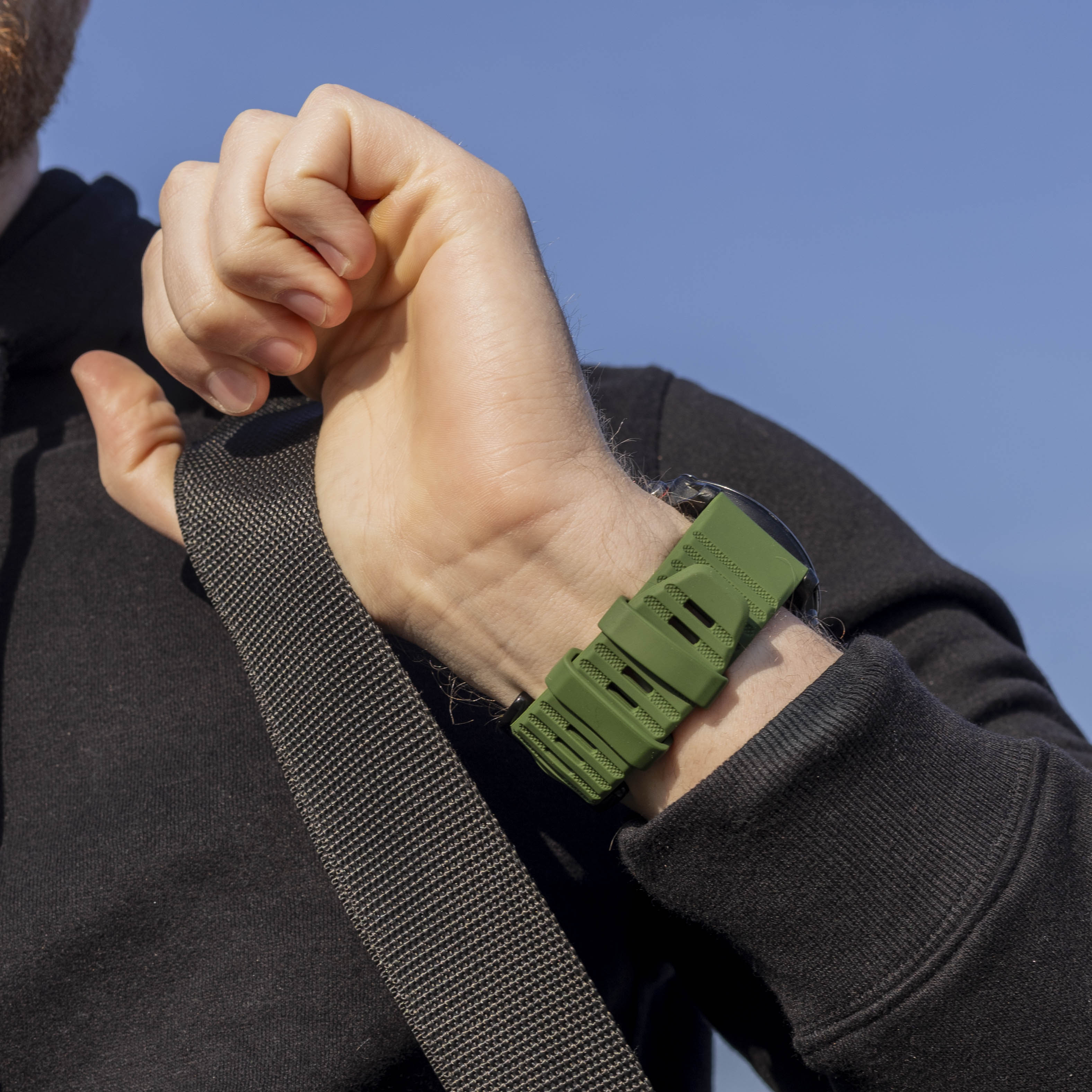 Garmin Instinct 3 - 50mm Silicone Strap (Dark Green)