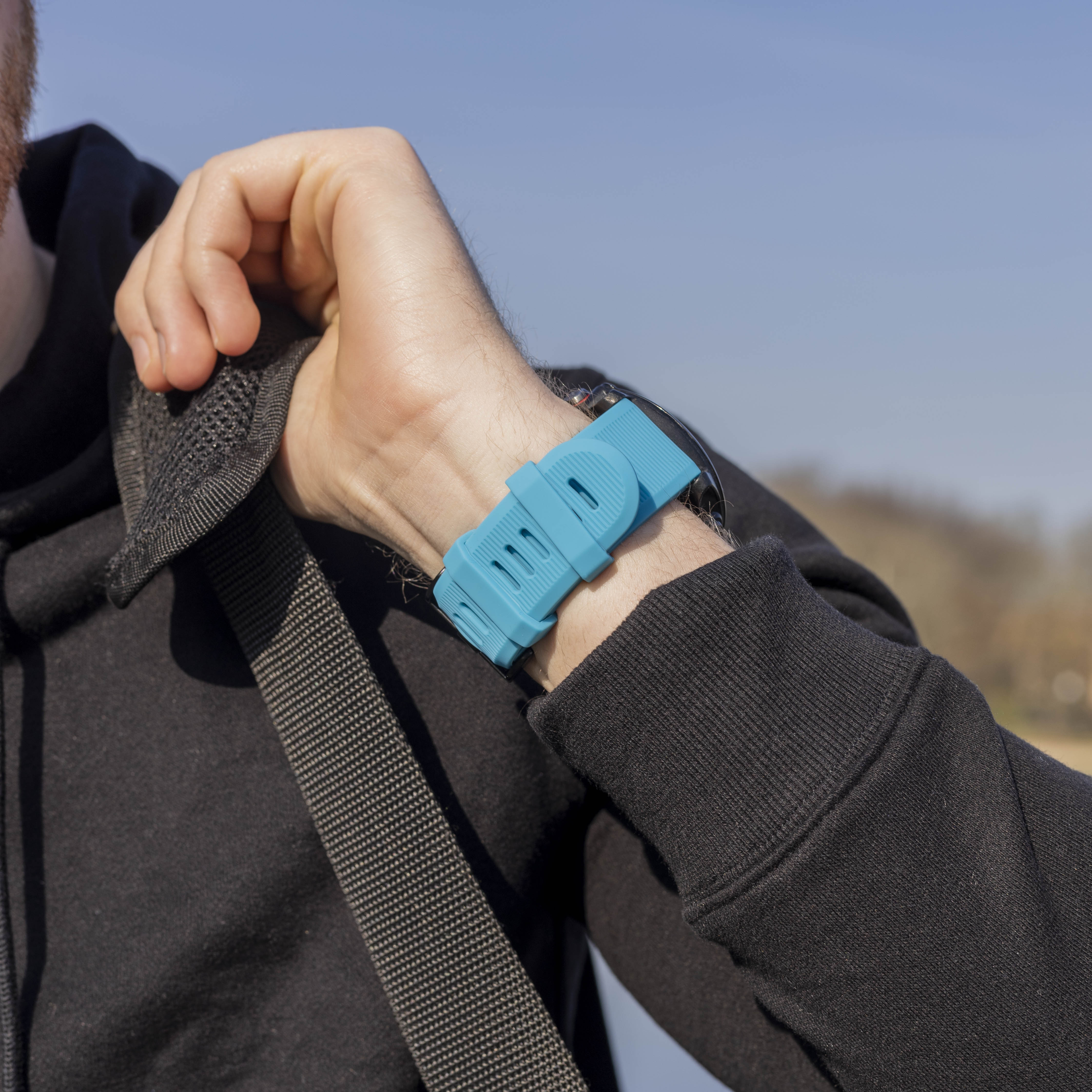 Garmin Instinct 3 - 50mm Silicone Strap (Light Blue)