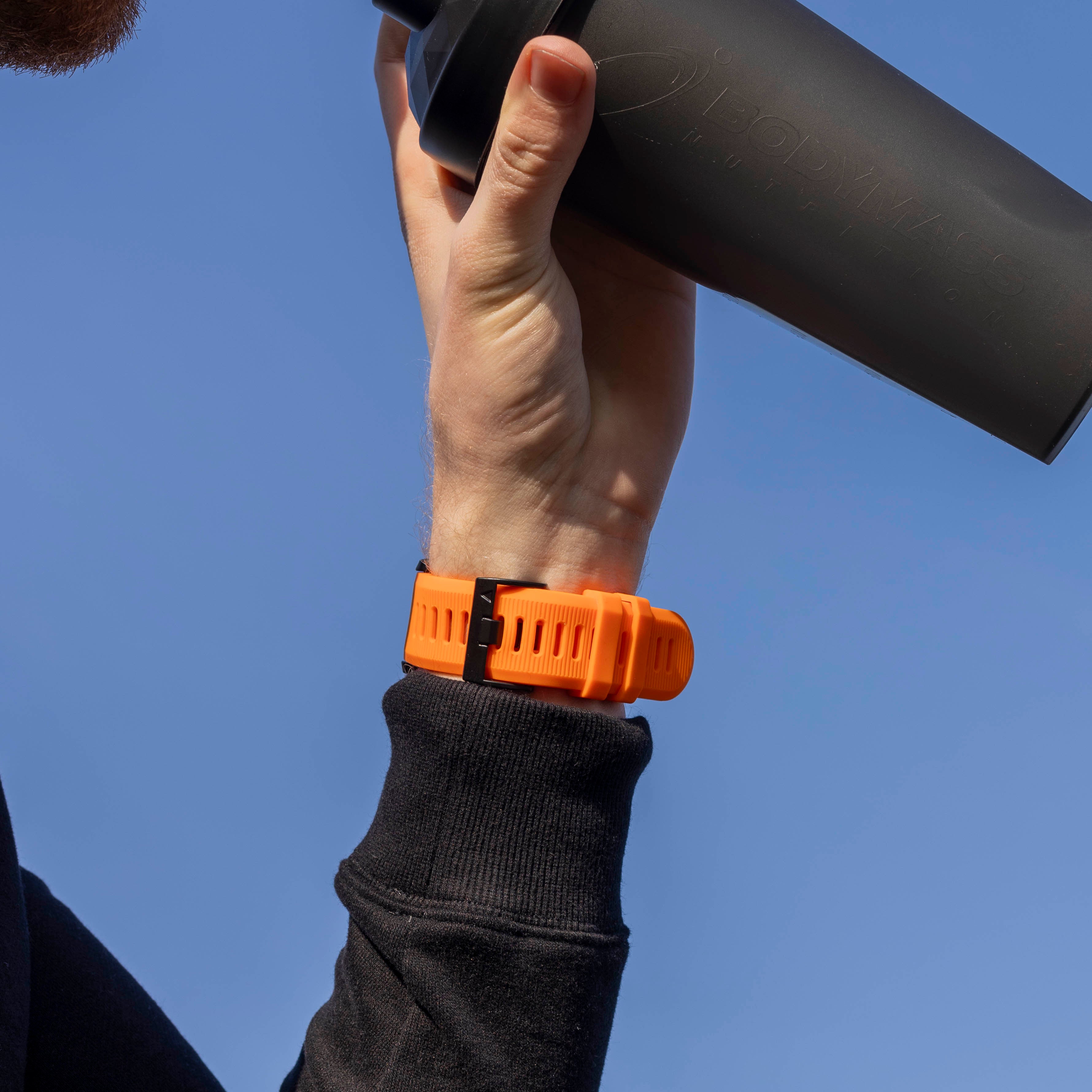 Garmin Quatix 3 / 6x / 7x Solar Silicone Strap (Orange)