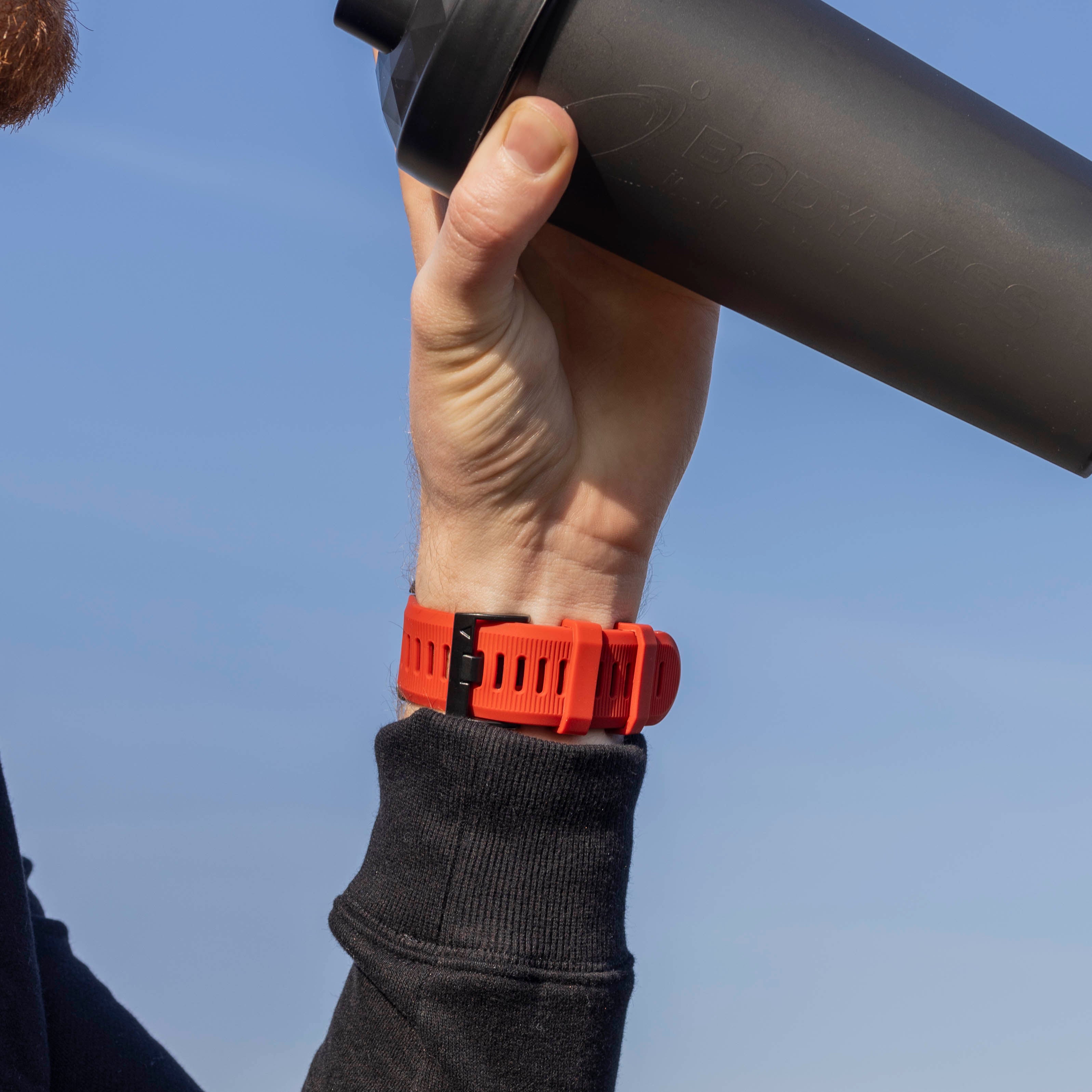 Garmin Quatix 3 / 6x / 7x Solar Silicone Strap (Red)