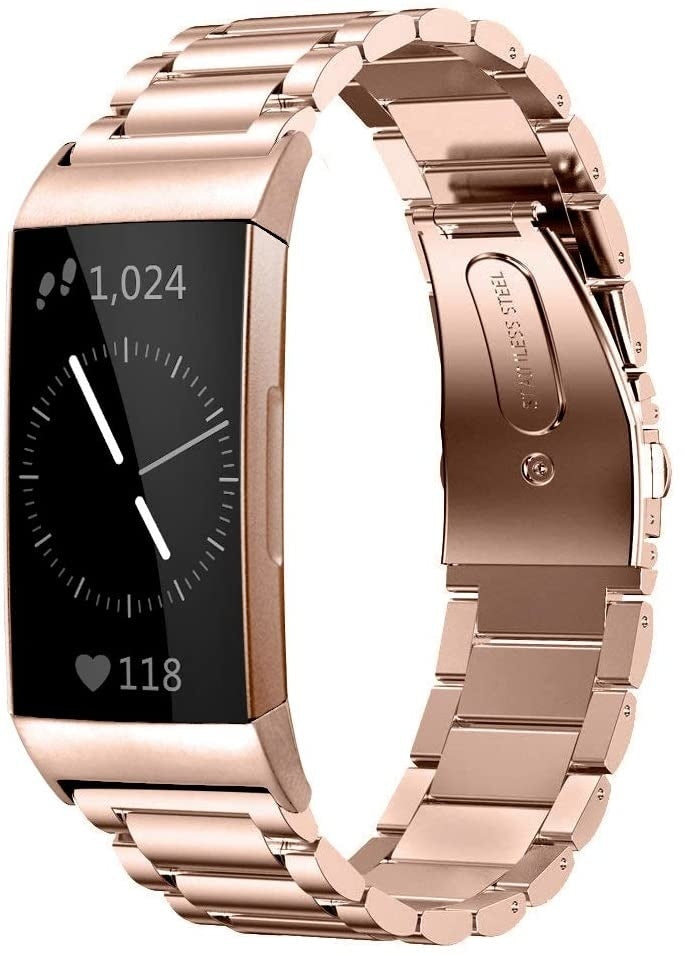 Fitbit charge 4 rose gold sale