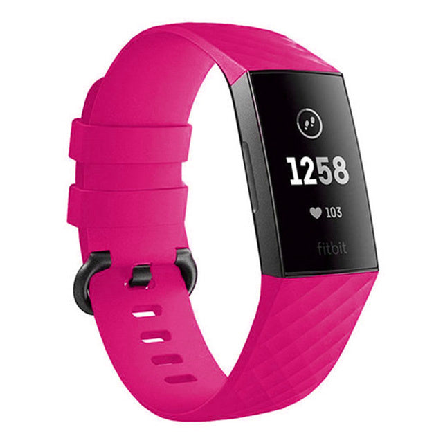 Fitbit Charge 4 Silicone Strap Bright Pink