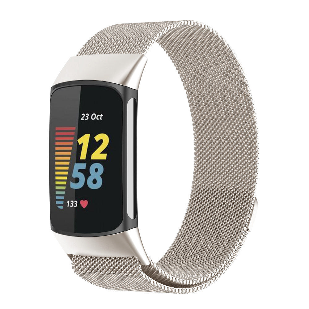 Fitbit Charge 5 Milanese Strap Starlight