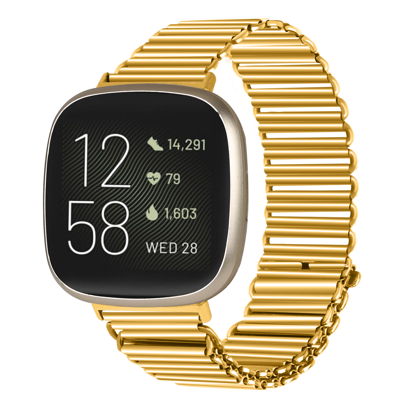 Fitbit versa 3 gold band sale