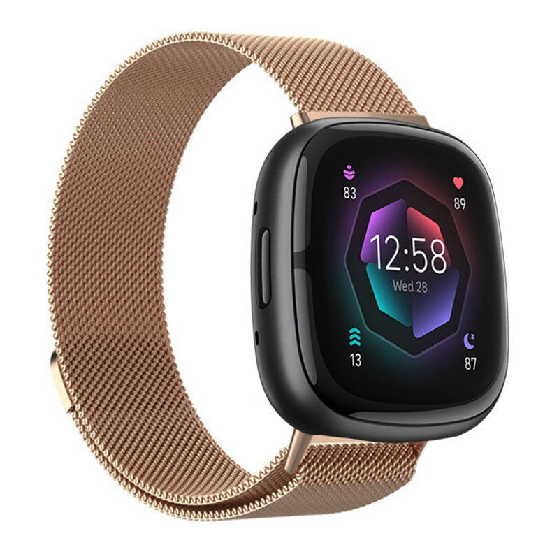 Fitbit rose gold band sale