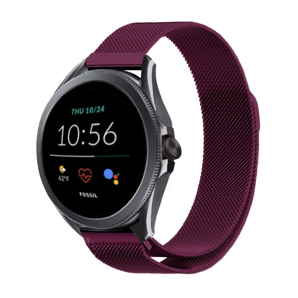 fossil-gen-5e-44mm-milanese-band-paars