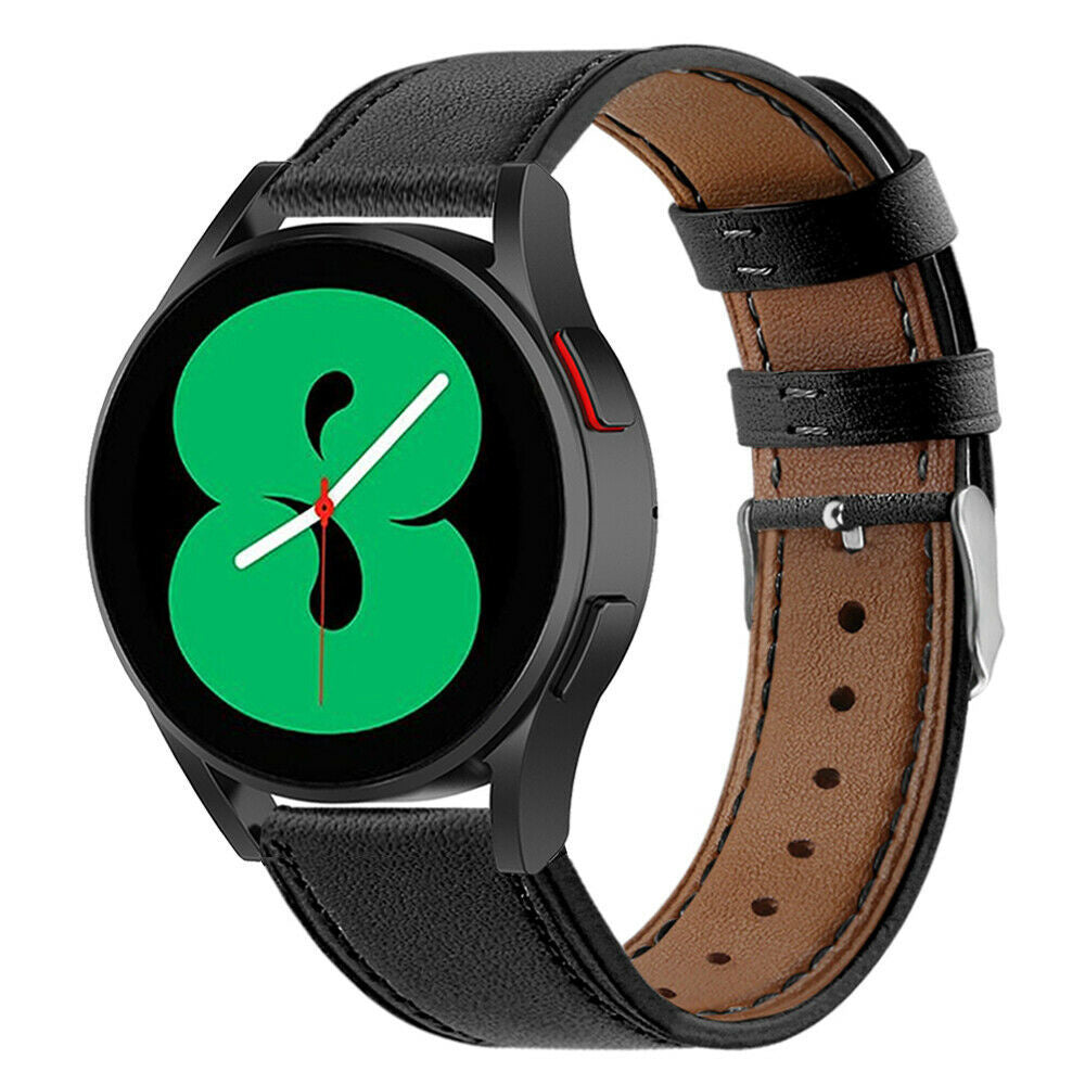 Samsung Galaxy Watch 4 40mm Leather Strap Slim Black