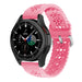 Samsung Galaxy Watch 4 Classic 46mm Patterned Silicone Strap (Bright Pink) Samsung Galaxy Watch 4 Classic 46mm Patterned Silicone Strap (Bright Pink)