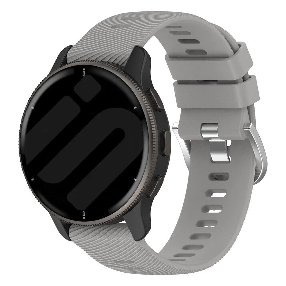 Garmin Vivoactive 6 Silicone Strap (Light Grey)