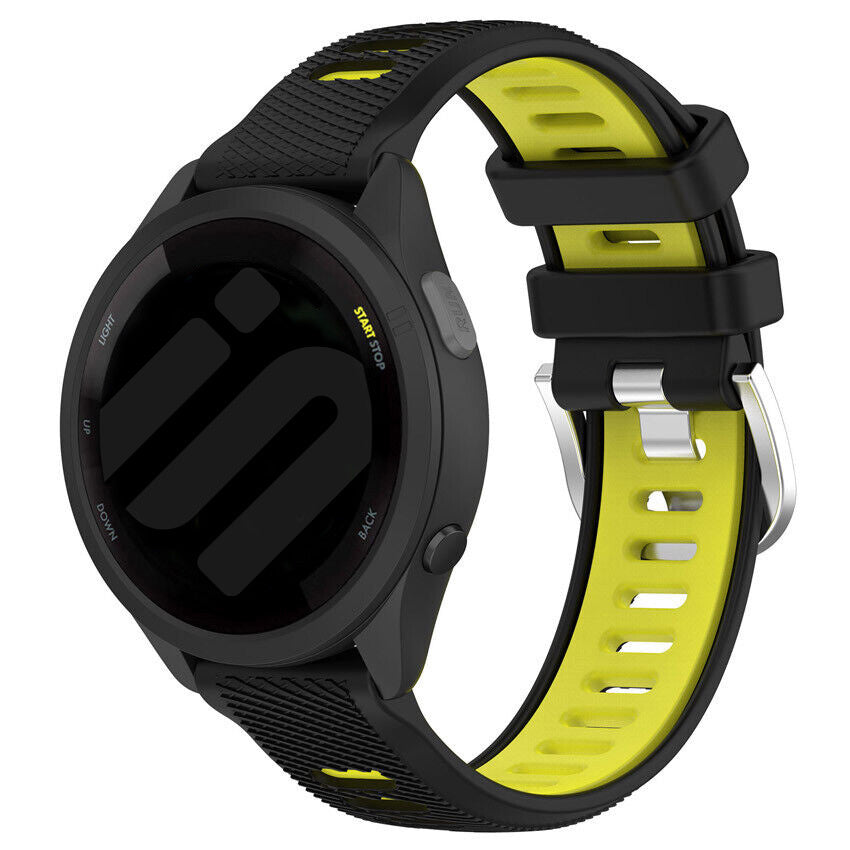 Garmin Forerunner 245 Sport Strap with Buckle (Black/Yellow)