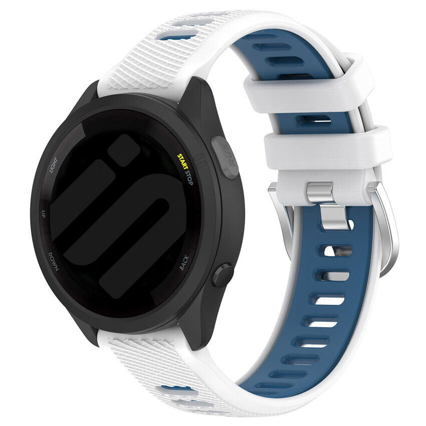 Garmin Vivomove HR Sport Strap with Buckle White Blue