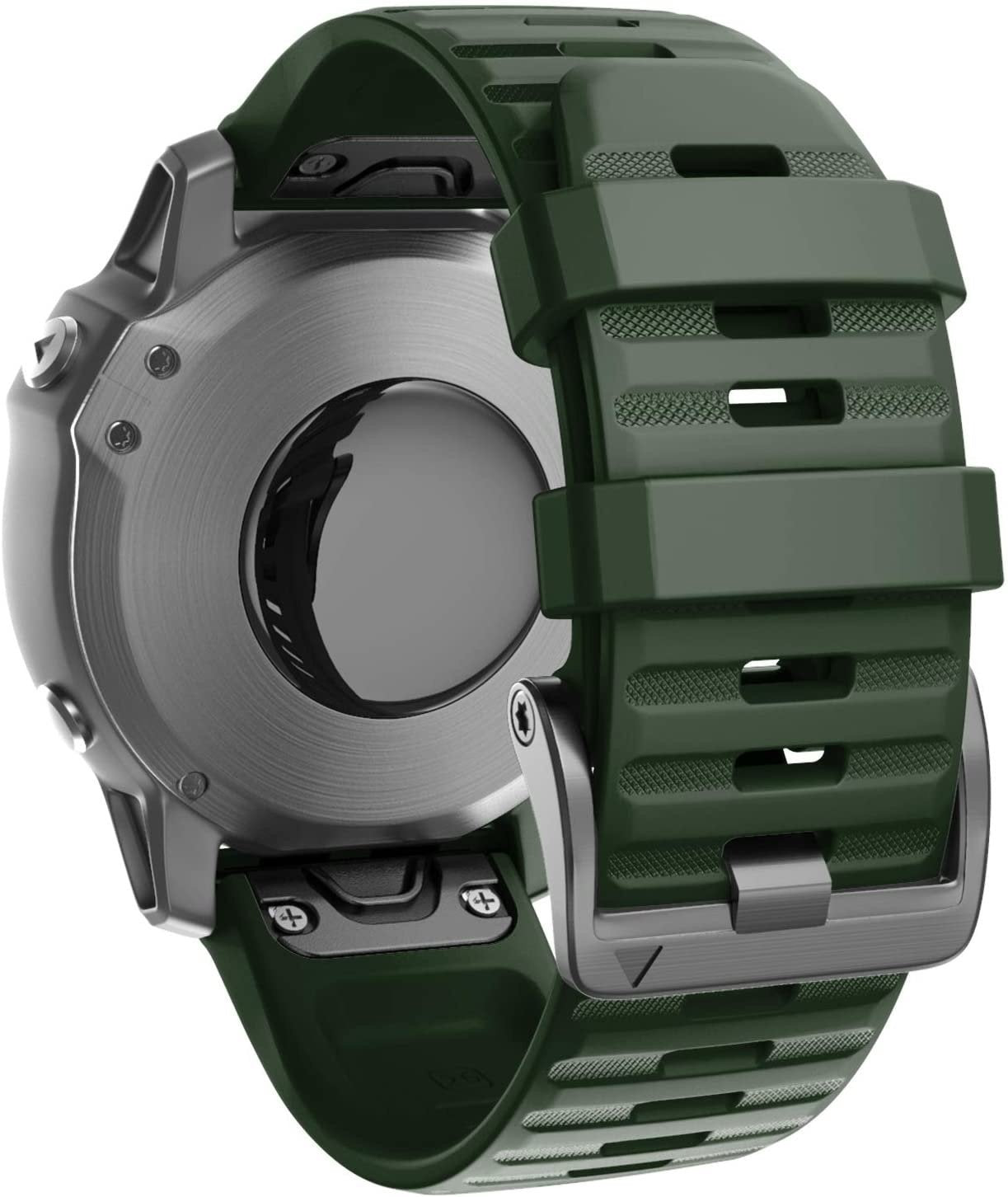 Garmin Fenix 8 Pro - 51mm Silicone Strap (Dark Green)