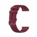 Watch Strap 18mm Silicone - Quick Release (Dark red) Watch Strap 18mm Silicone - Quick Release (Dark red)
