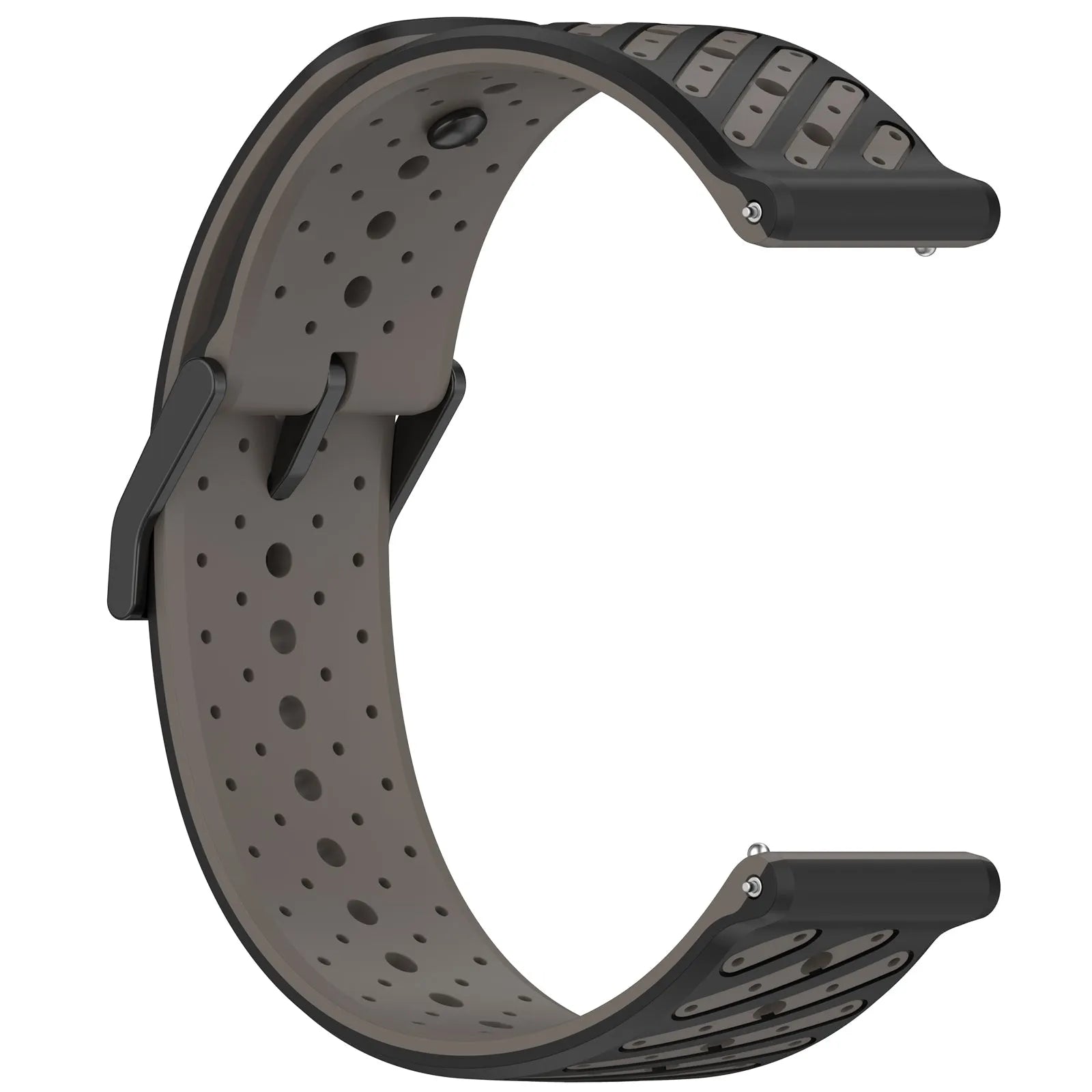 Oppo Watch S Striped Silicone Strap (Grey)