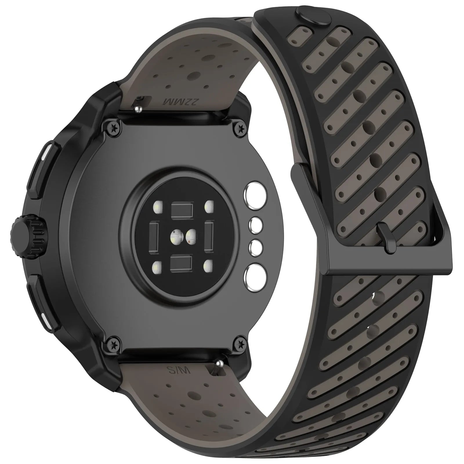 Oppo Watch S Striped Silicone Strap (Grey)