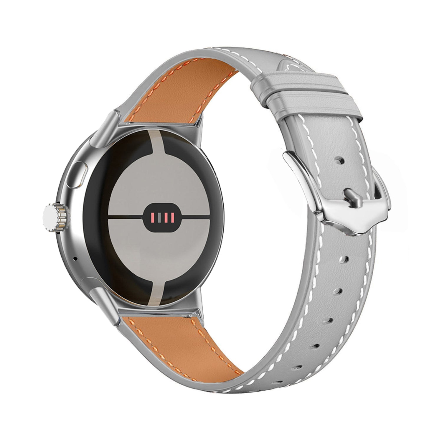 Google Pixel Watch 3 - 45mm Modern Leather Strap (Grey)