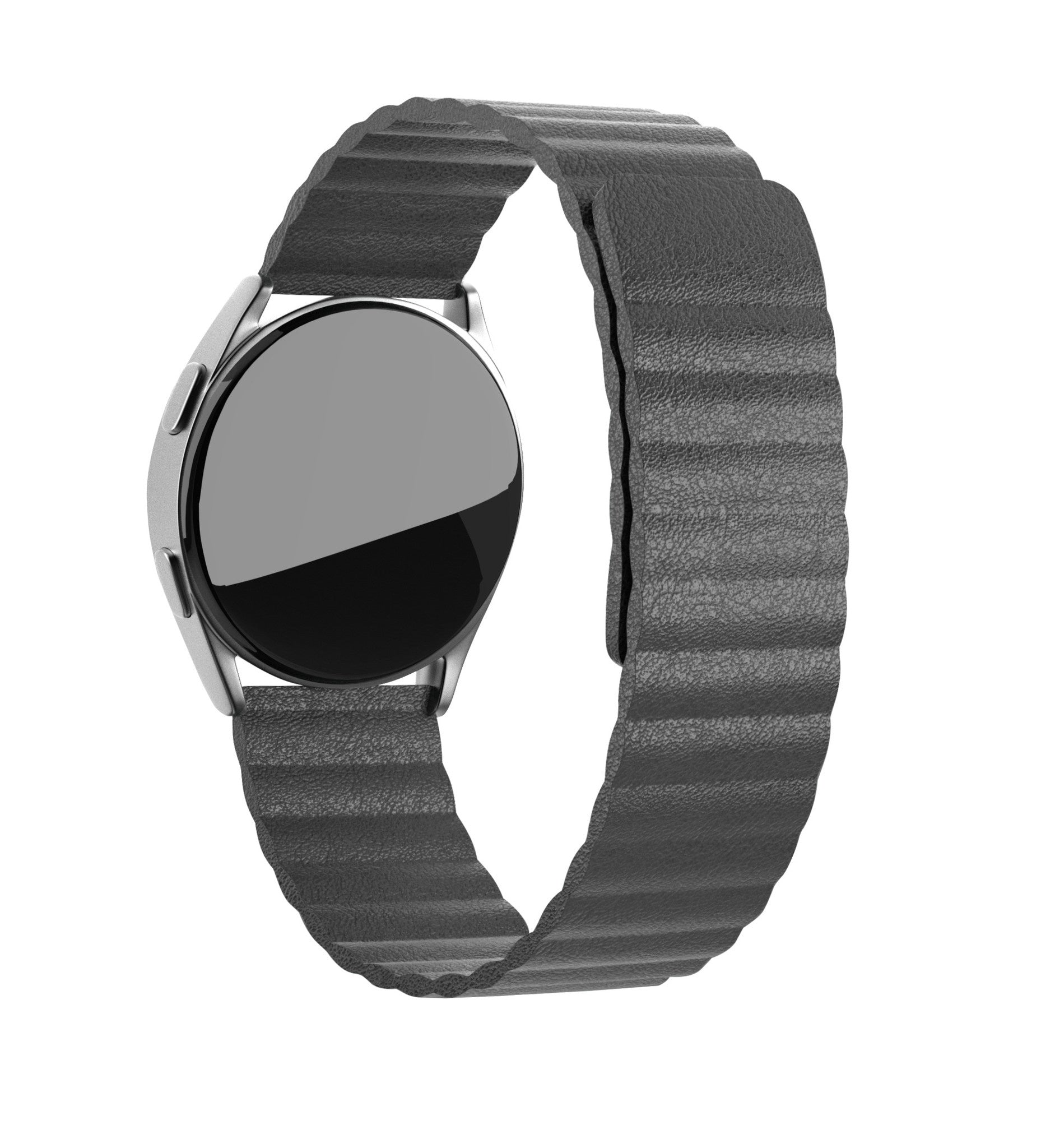 Withings ScanWatch 2 - 42mm Leather Loop Strap (Grey)