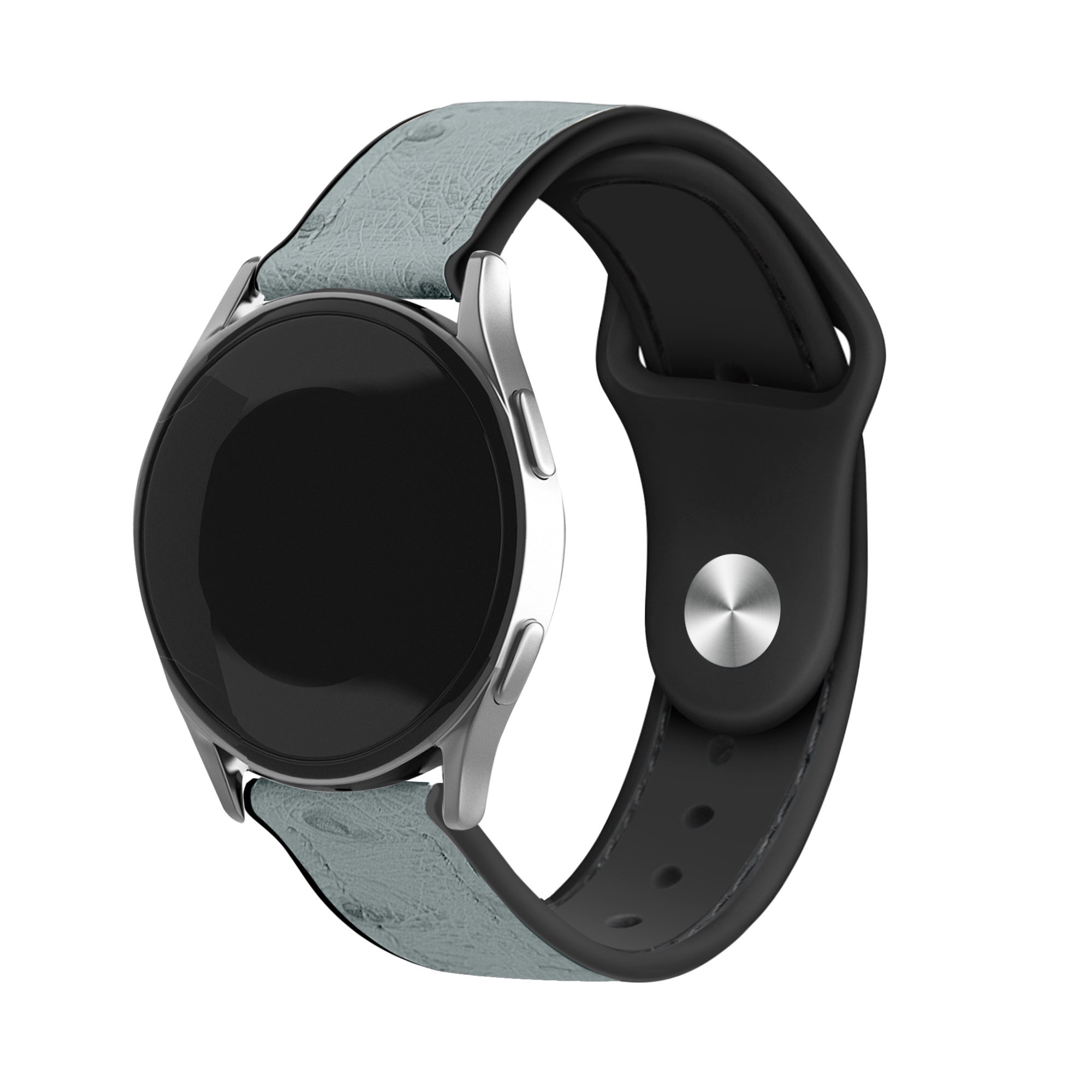 Watch Strap Hybrid Leather 22mm - Quick Release (Grey)