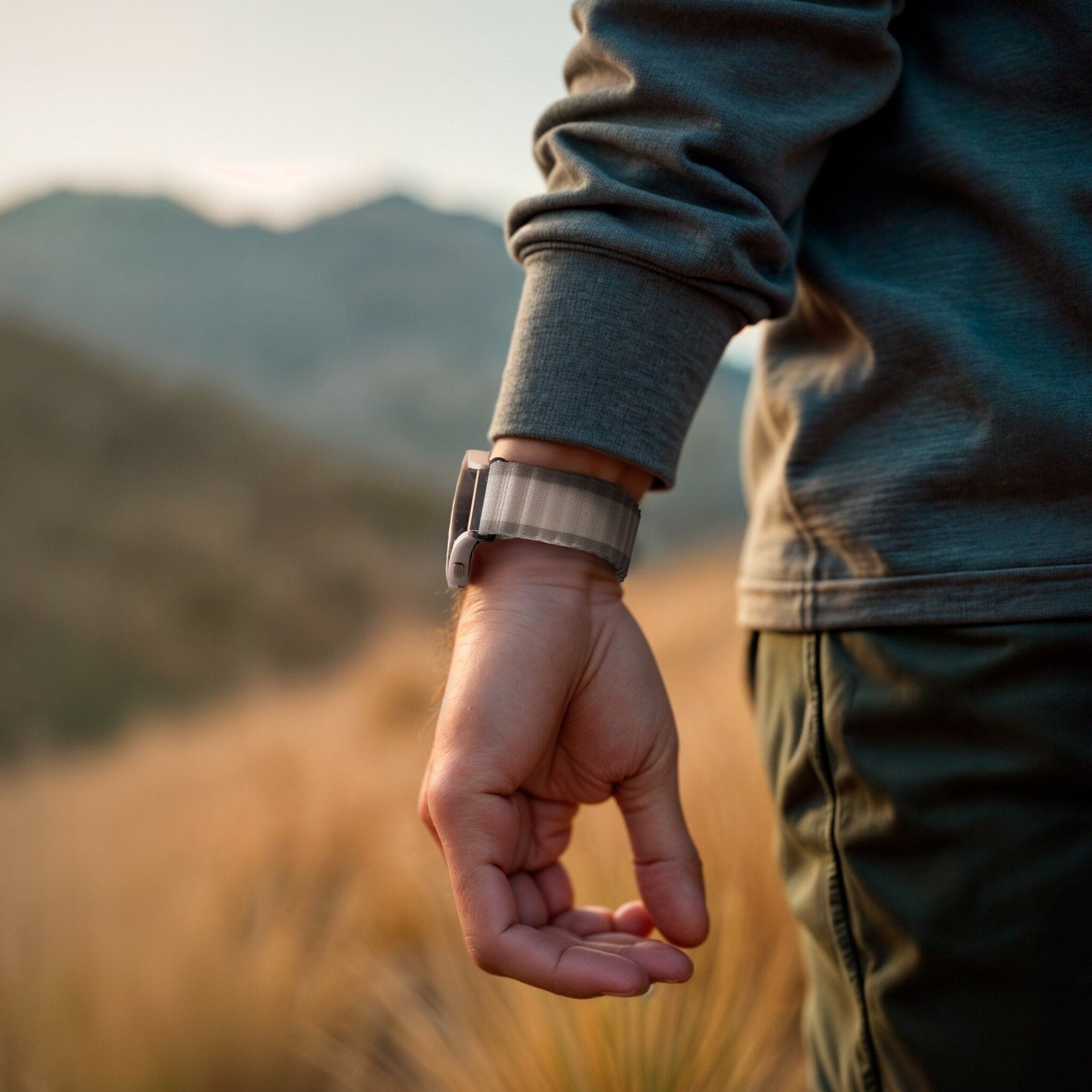 Fossil Gen 5e - 44mm Outdoor Nylon Strap (Grey)