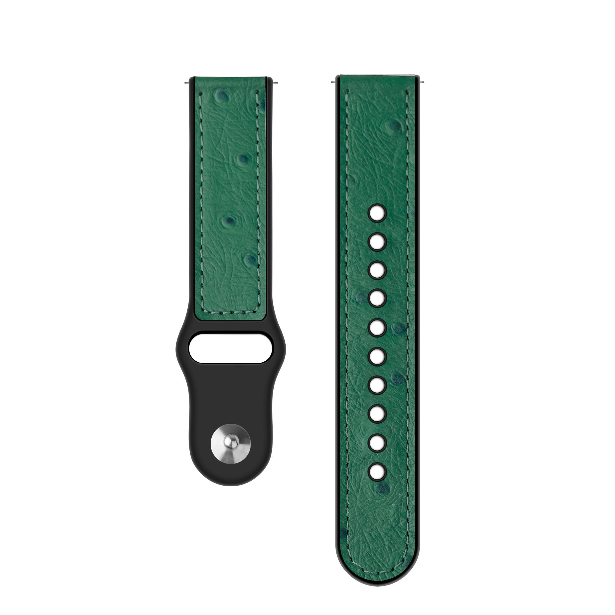 Suunto Vertical Leather Hybrid Strap (Green)