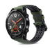 Huawei Watch GT 2 Silicone/Leather Strap (Black/Green) Huawei Watch GT 2 Silicone/Leather Strap (Black/Green)
