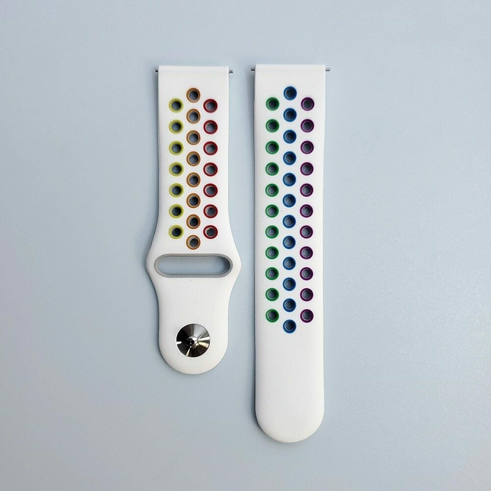 Coros Apex 46mm Sport Strap (White/Colourful)