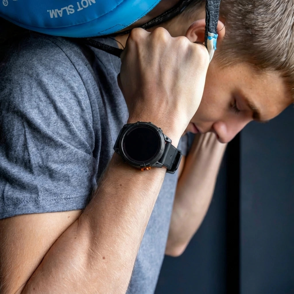 Garmin Fenix 5/6 Sport Strap with Buckle (Black/Grey)