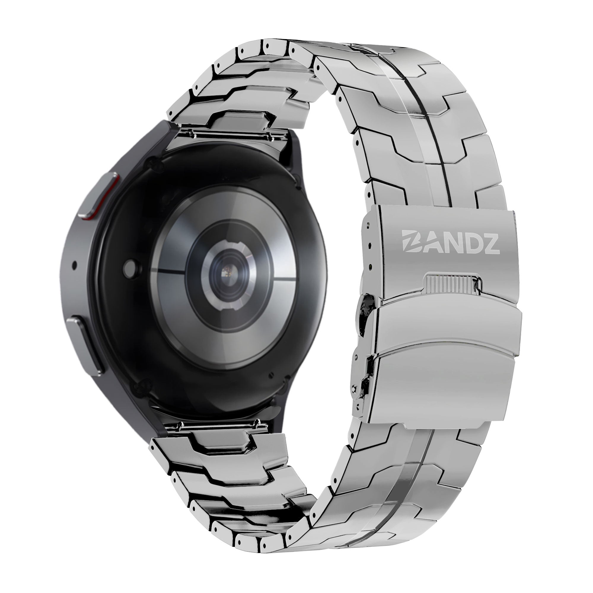 Bandz Samsung Galaxy Watch 4 44mm Steel Strap 'Iron' (Silver)