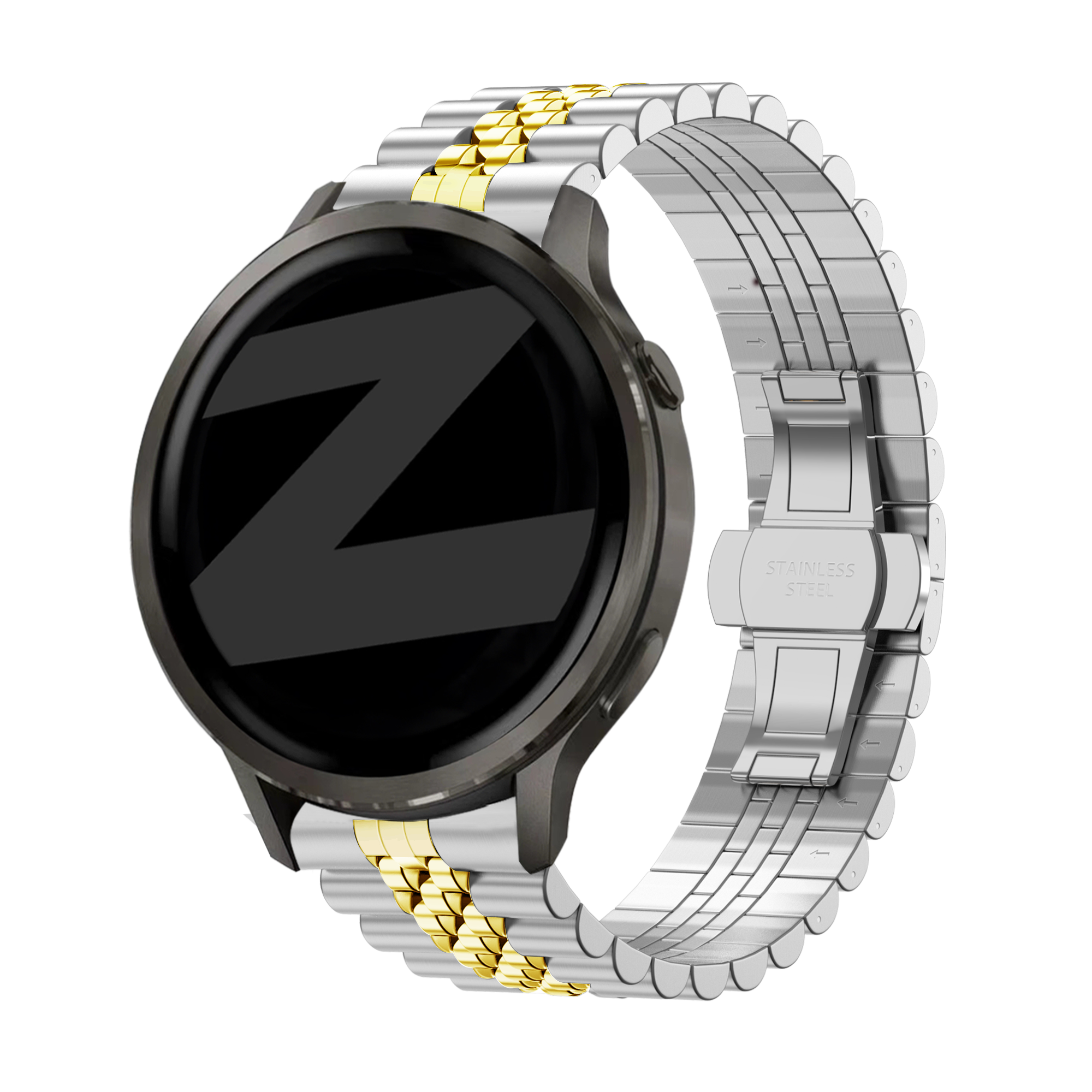 Bandz Garmin Venu 3s Steel Strap 'Jubilee' (Silver/Gold)