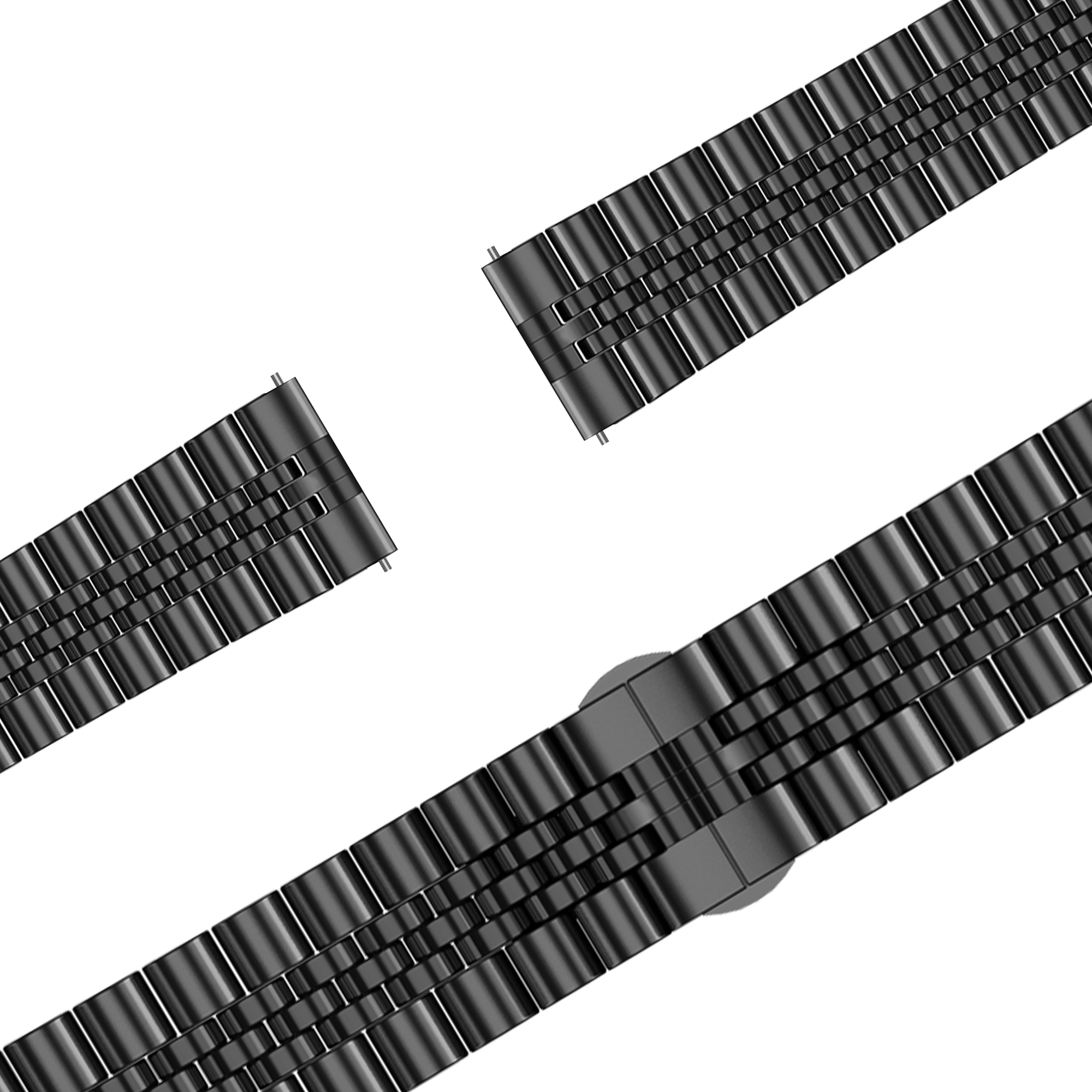 Bandz Garmin Vivomove 3s Steel Strap 'Jubilee' (Black)