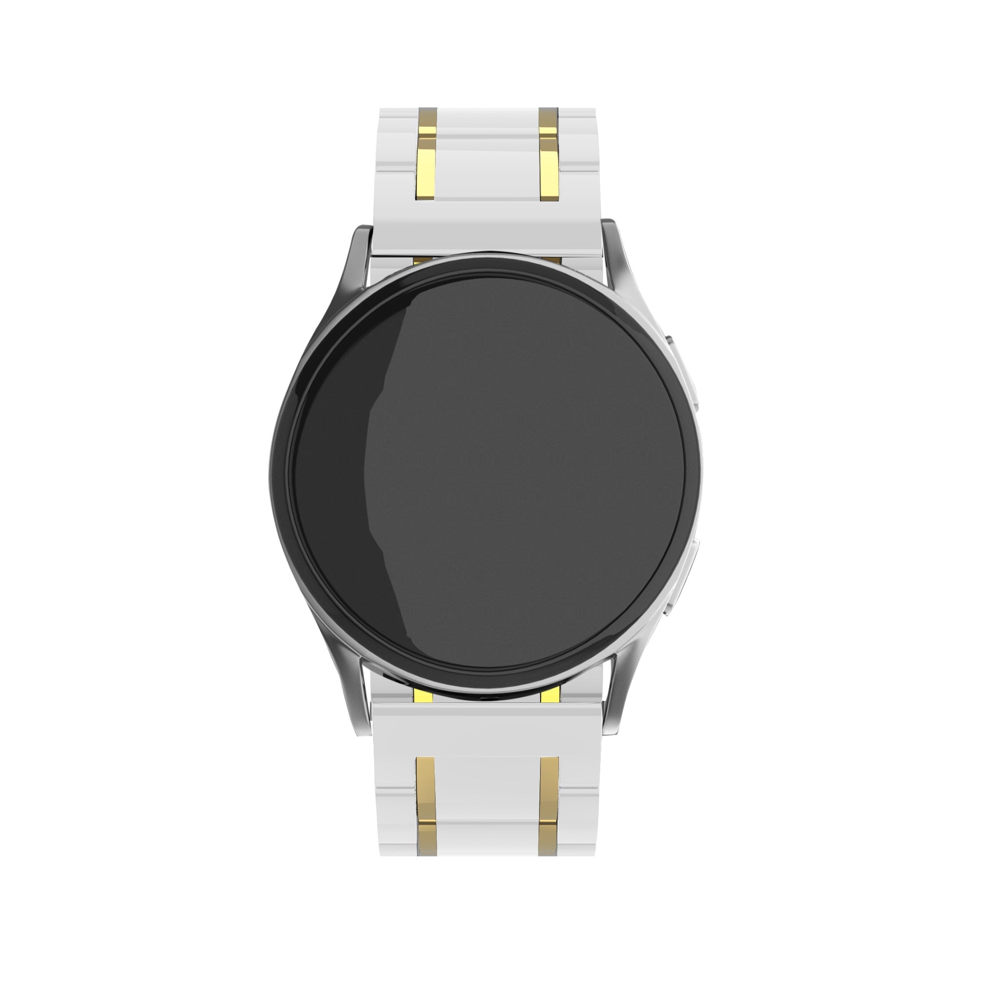 Amazfit Active 2 Ceramic Steel Strap (White/Gold)